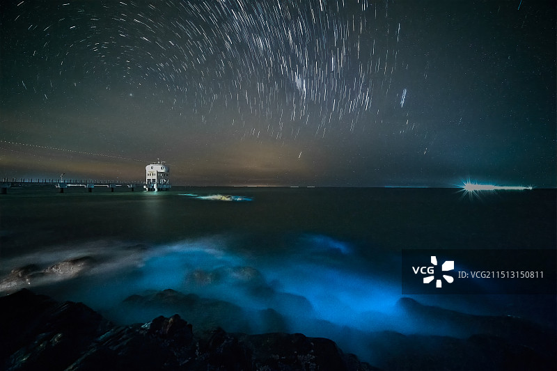 海南文昌抱虎角蓝眼泪图片素材