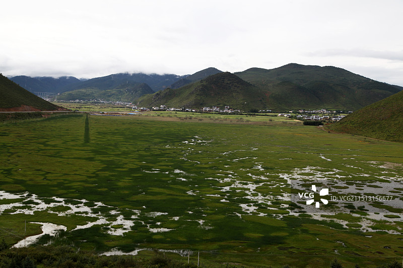 云南香格里拉纳帕海草原景区图片素材