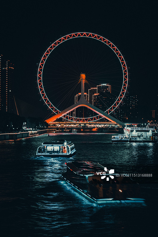 天津之眼摩天轮图片素材