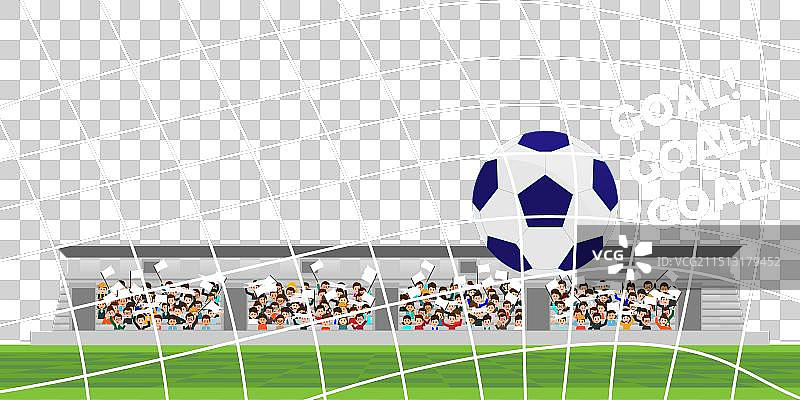 体育场看台上的足球球迷图片素材