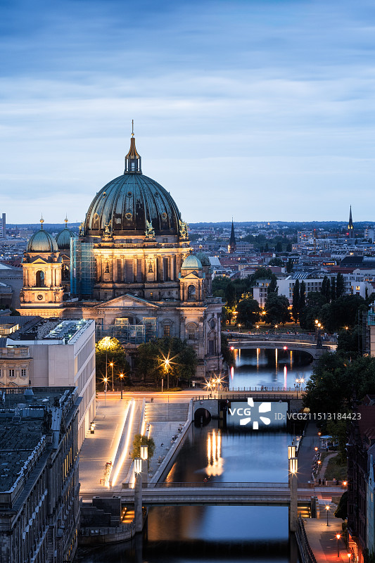 柏林博物馆岛和电视塔图片素材