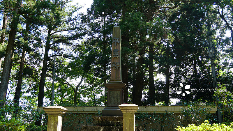 日本仙台市仙台藩祖伊达政宗公墓所图片素材