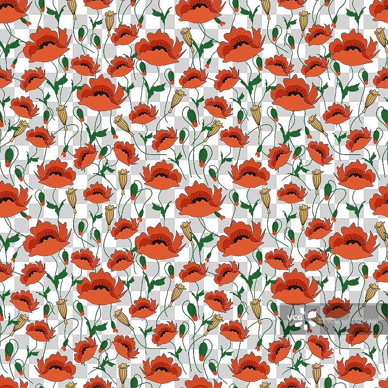 浅粉色背景上的绽放图案图片素材