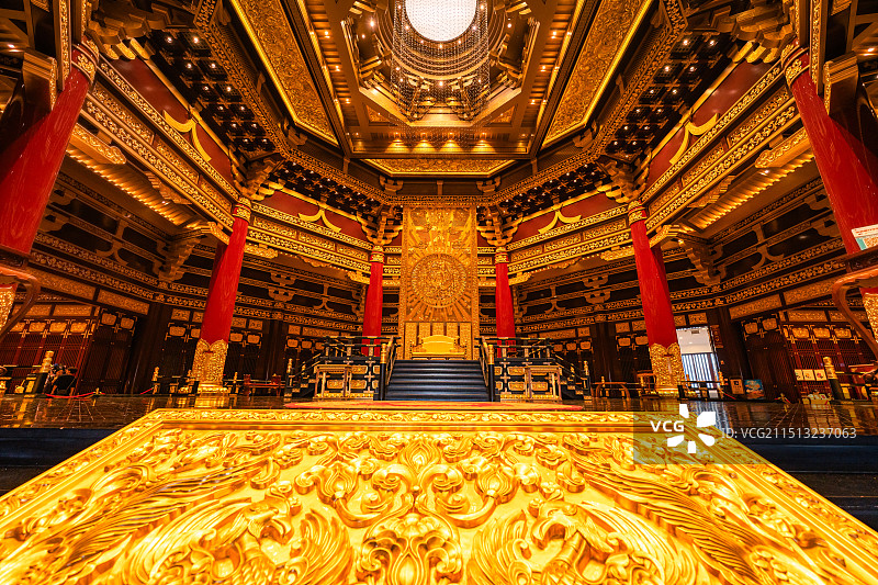 金碧辉煌，隋唐洛阳城明堂内部场景图片素材