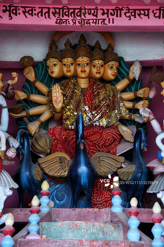 尼泊尔贾纳克布尔 Purusottam Temple图片素材