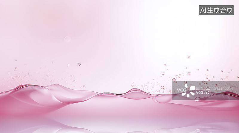 【AI数字艺术】粉色化妆品广告背景图片素材