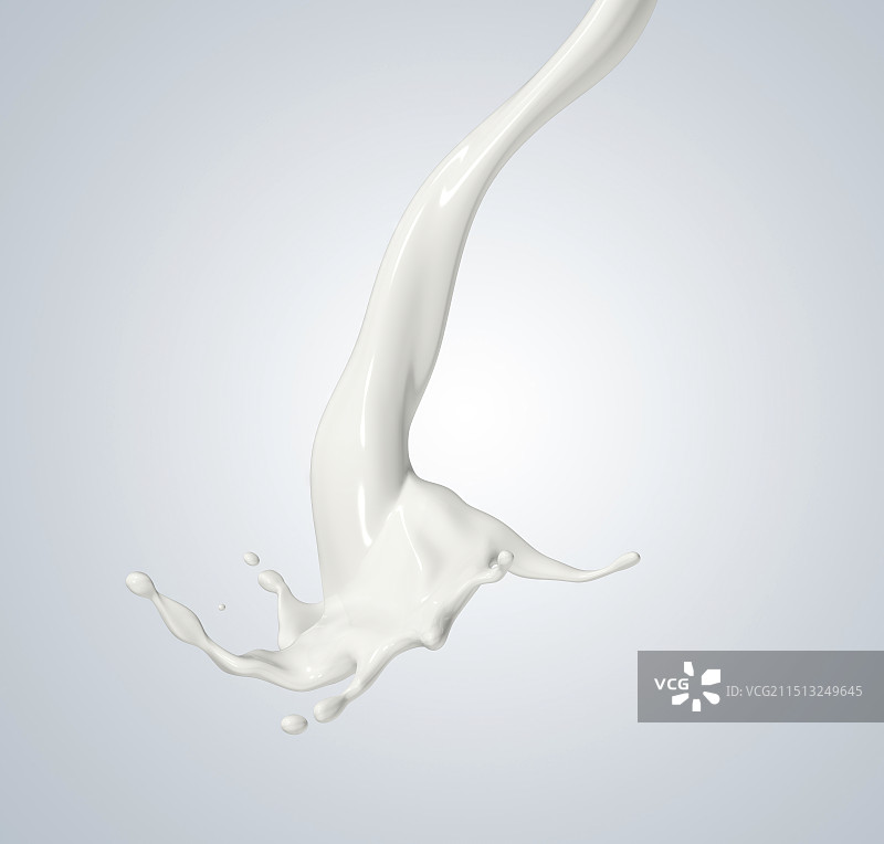 牛奶在空中飞舞图片素材