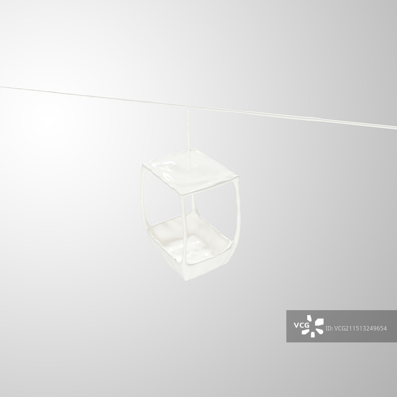 牛奶造型缆车图片素材