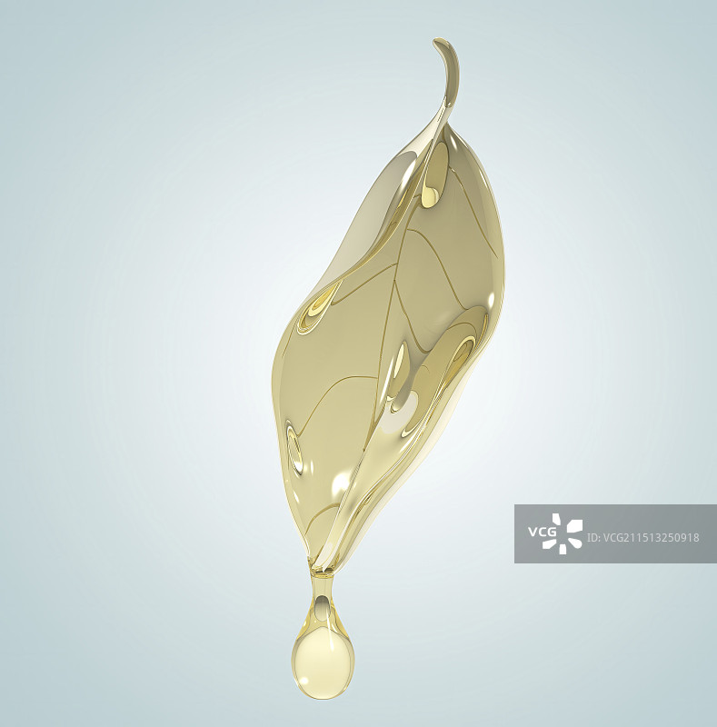 树叶形状的油图片素材