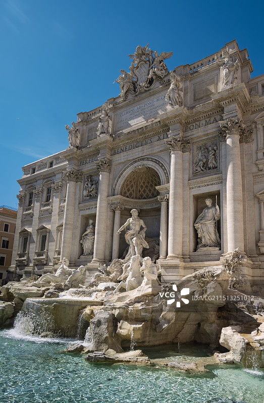罗马，特雷维喷泉，许愿池。图片素材