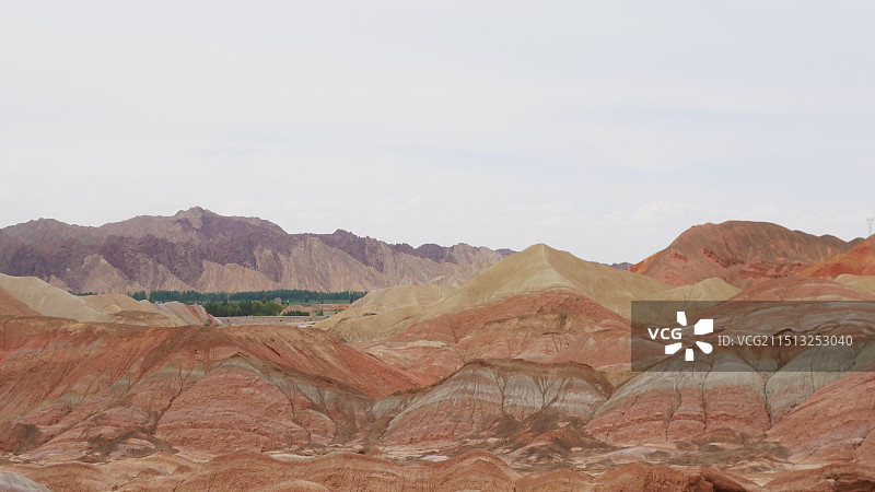 张掖市临泽县丹霞口文旅小镇景区图片素材