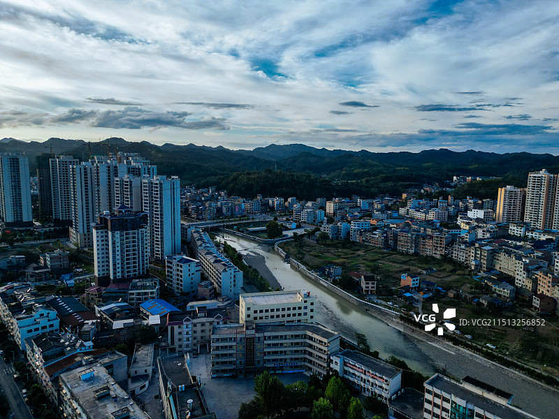 三穗县 文笔塔 舞笔街道 将军广场 纪念广场 航拍图片素材