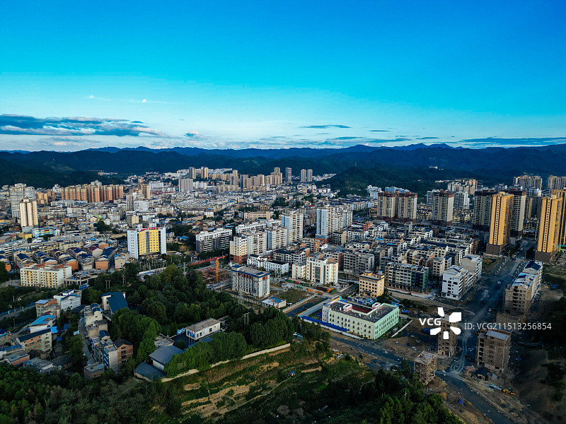 三穗县 文笔塔 舞笔街道 将军广场 纪念广场 航拍图片素材