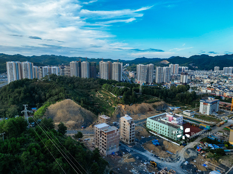 三穗县 文笔塔 舞笔街道 将军广场 纪念广场 航拍图片素材