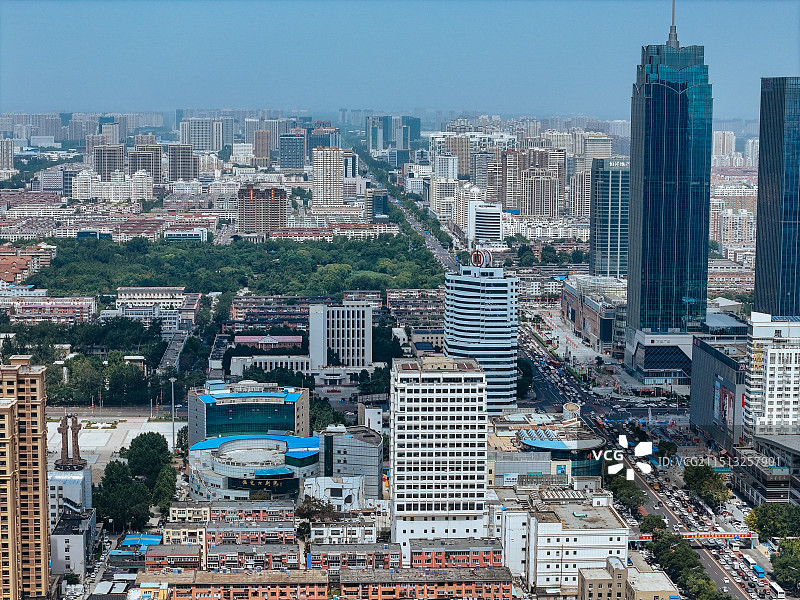 保定市 竞秀区 竞秀公园 万博广场 茂业百货 人民广场图片素材