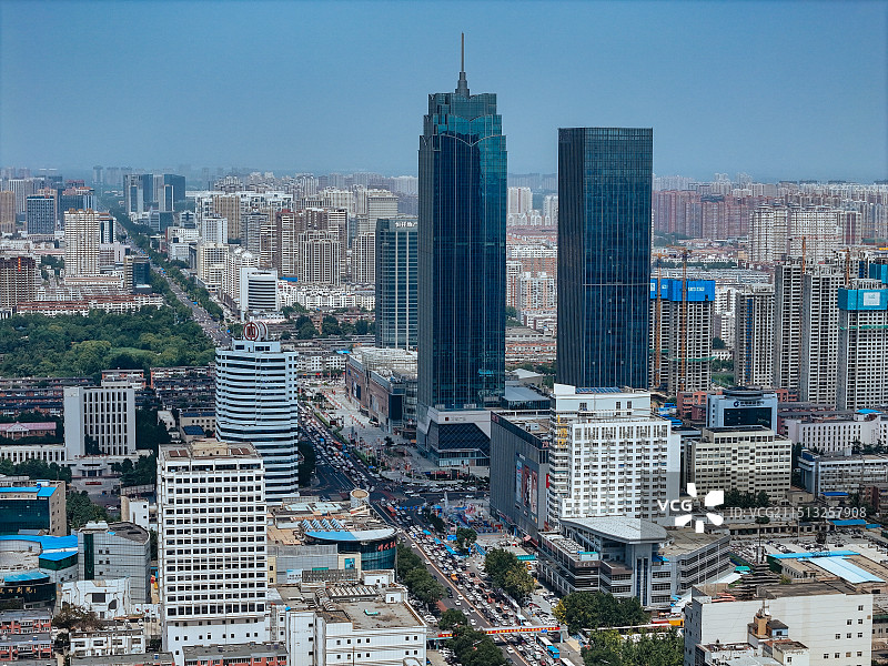 保定市 竞秀区 竞秀公园 万博广场 茂业百货 人民广场图片素材