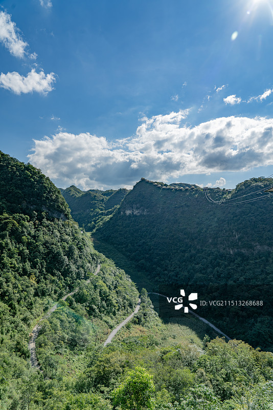 百色乐业大石围天坑群景区图片素材