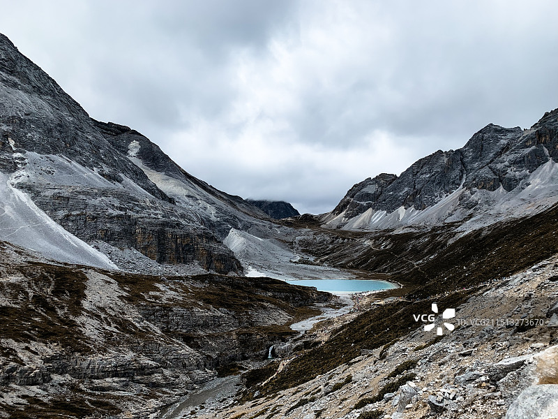 甘孜稻城亚丁牛奶海图片素材