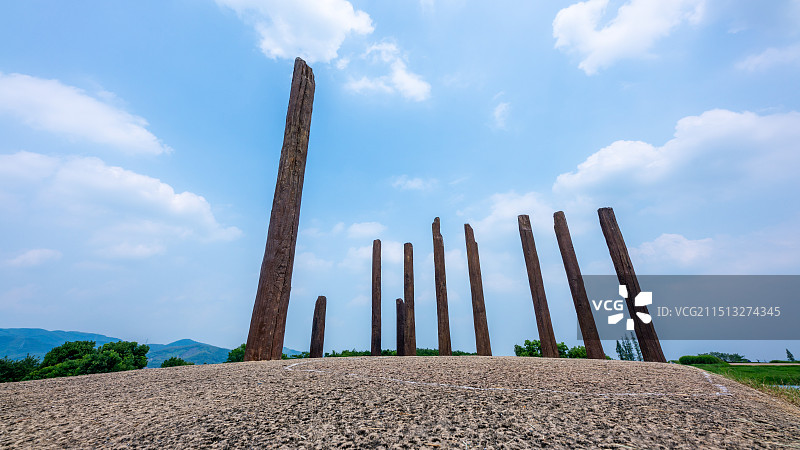 浙江杭州余杭良渚遗址公园图片素材