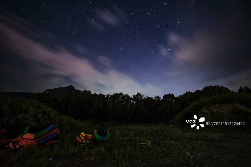 帽儿山星空图片素材