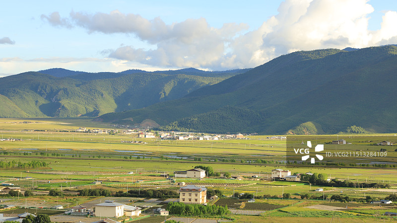 世外桃源般的田园风景图片素材