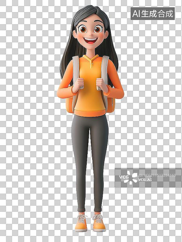 【AI数字艺术】大学生返校图片素材