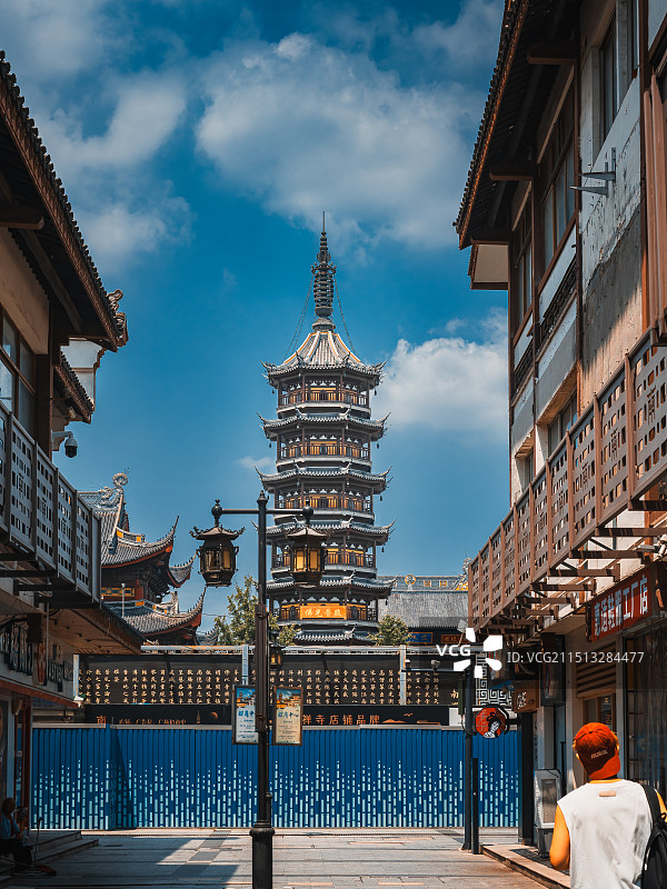 无锡地标南禅寺图片素材