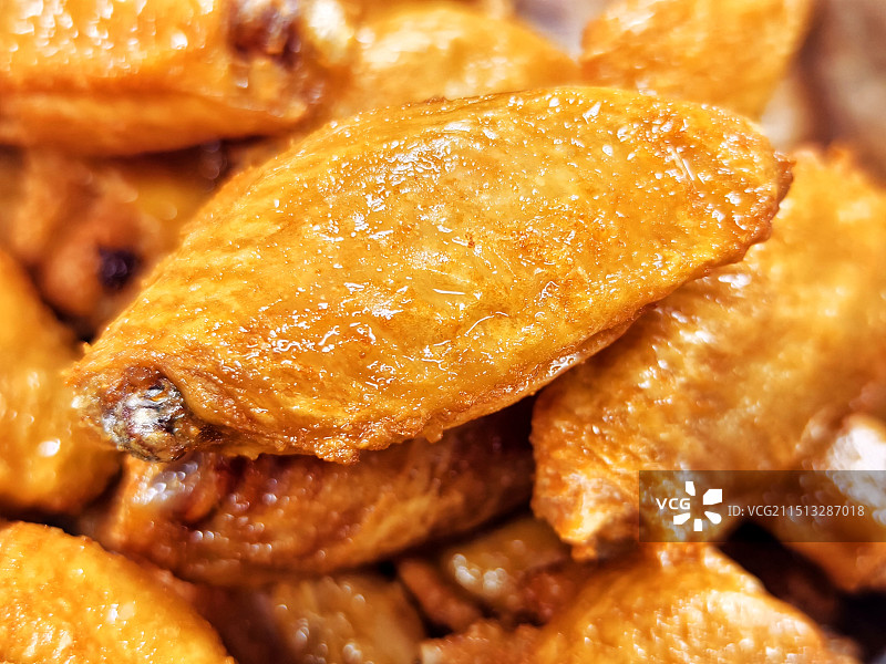 蒜香鸡中翅图片素材