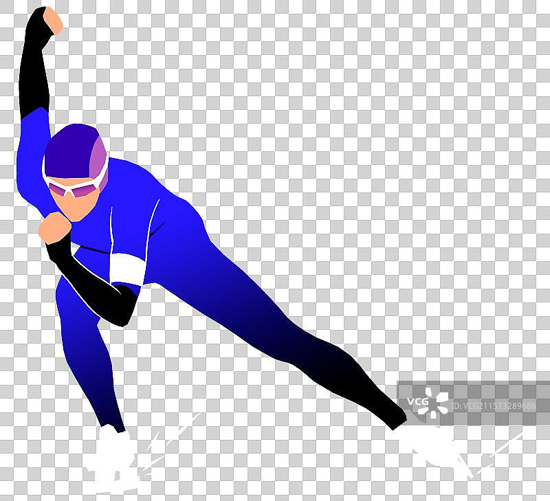 速度滑冰运动员图片素材