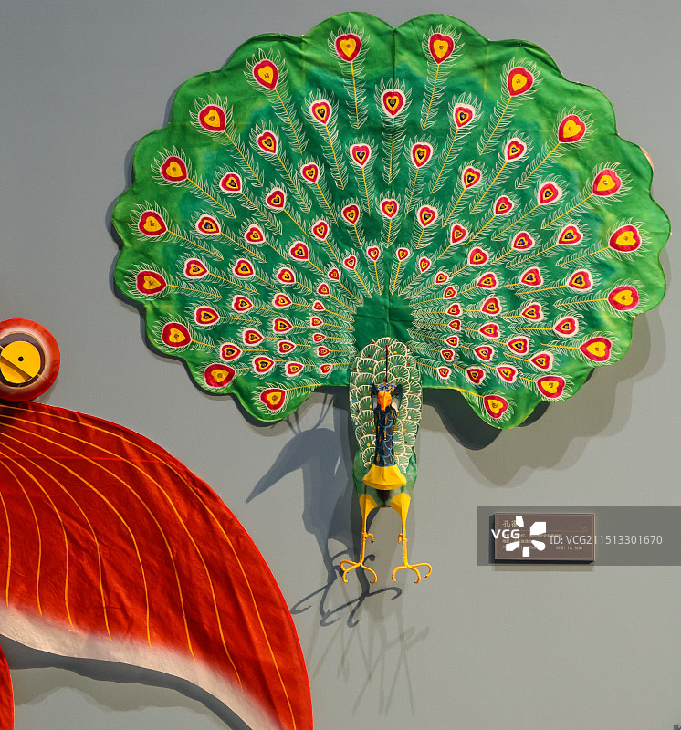 中国工艺美术馆风筝和风筝制作工具图片素材