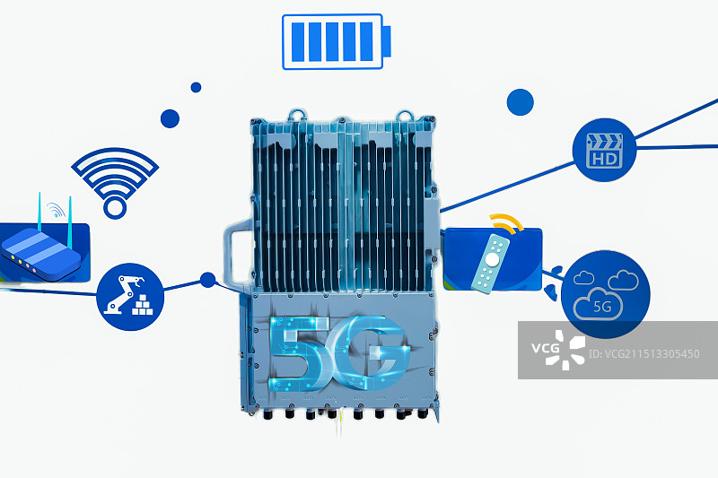 5G  无线网络通信技术 手机信号 电量图片素材