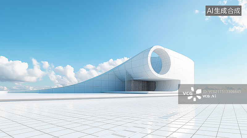 【AI数字艺术】现代地铁高铁站图片素材