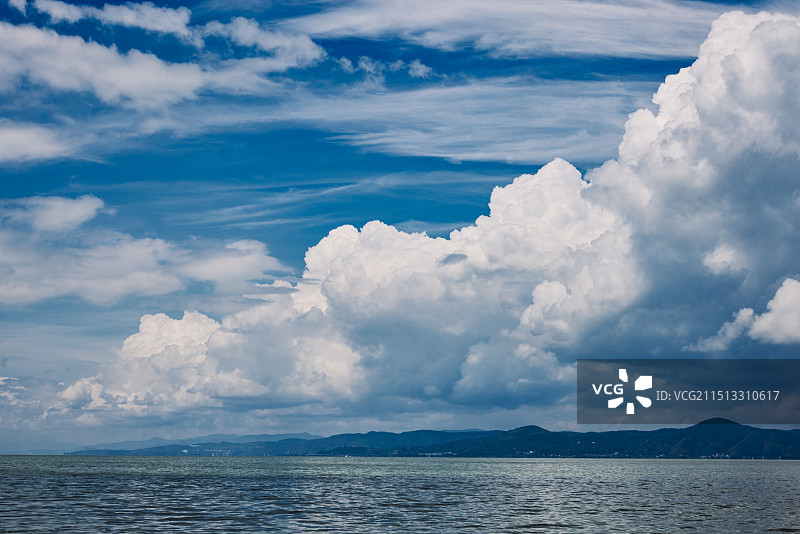 滇池的天空图片素材
