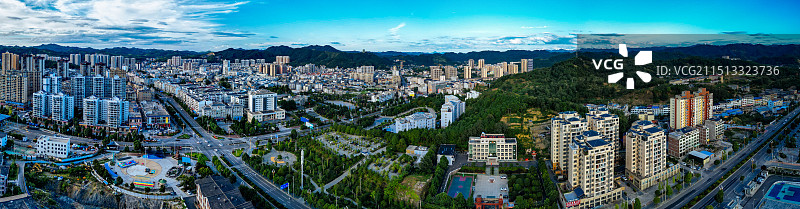 三穗县 文笔塔 舞笔街道 将军广场 纪念广场 航拍图片素材