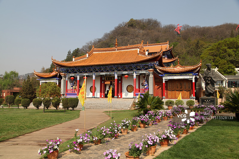 云南泸西阿庐古洞灵源古寺图片素材