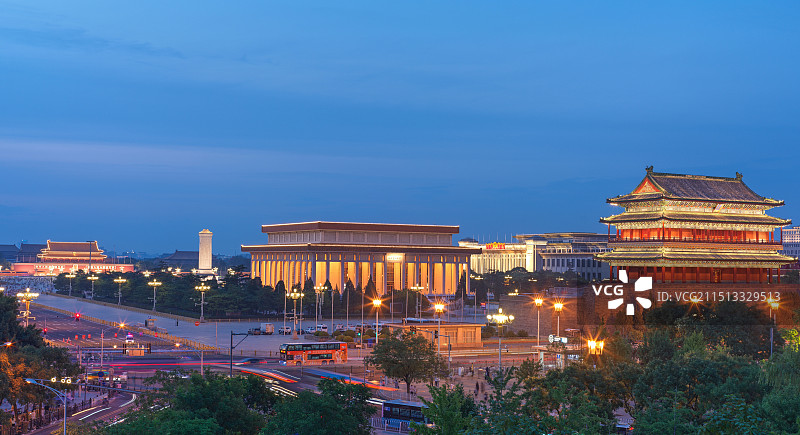 北京夜景图片素材