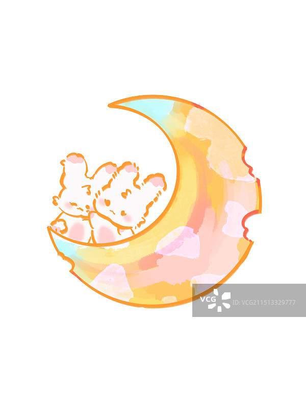 中秋月亮兔子图片素材