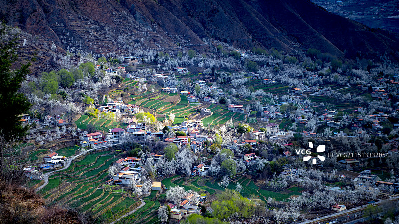 阿坝金川县世外梨园景区图片素材