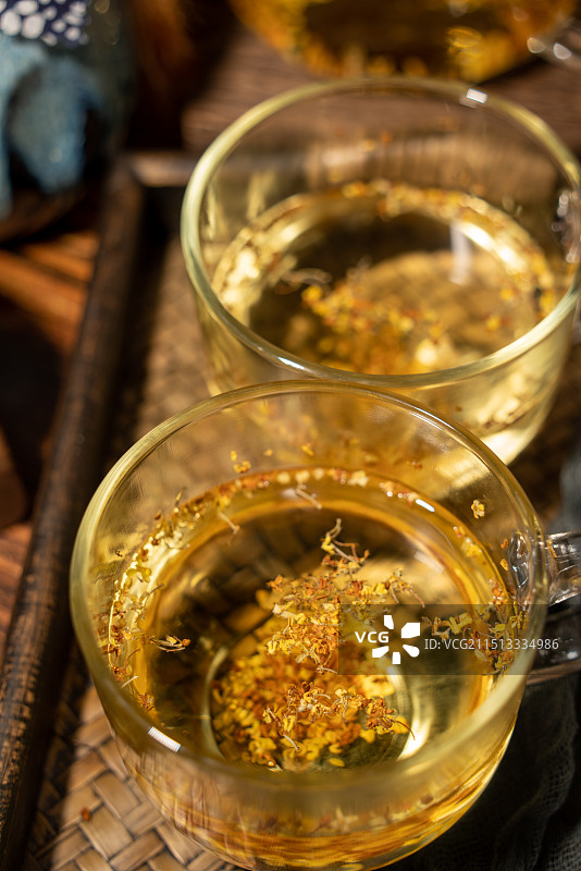 秋天的桂花酒桂花茶图片素材