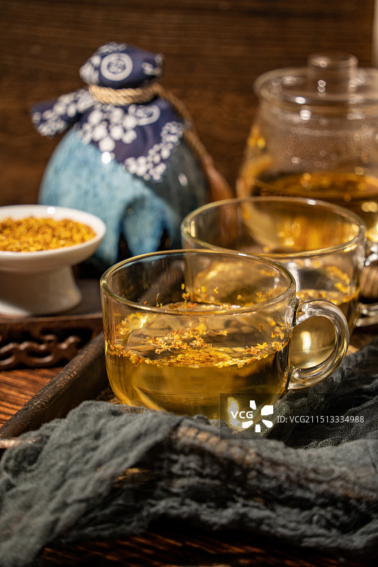 秋天的桂花酒桂花茶图片素材