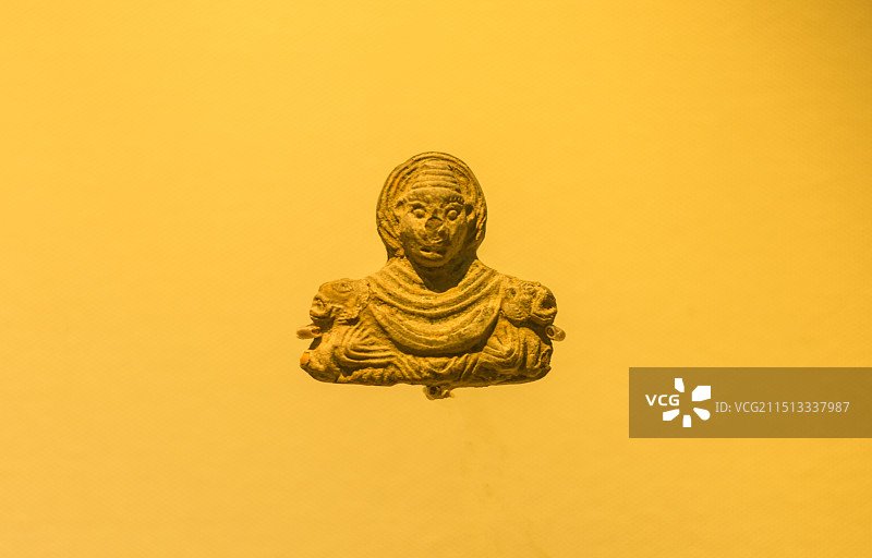 南京博物院文物异域风情犍陀罗的人物头像图片素材