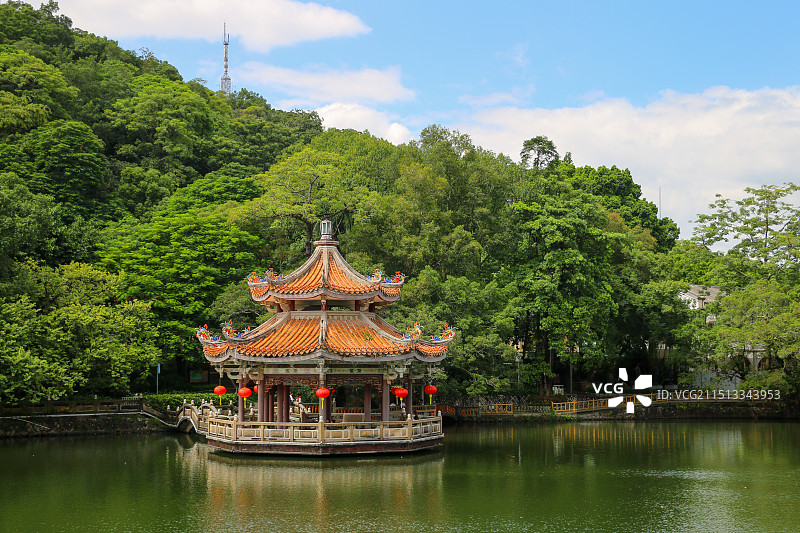 潮州市西湖公园旅游景区图片素材