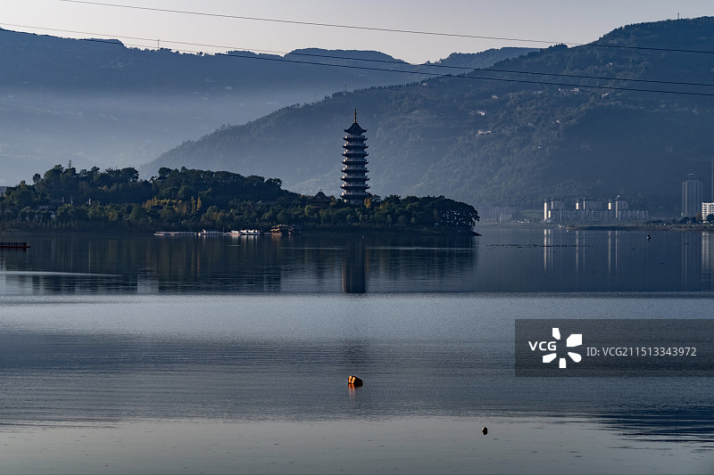 重庆开州汉丰湖景区图片素材