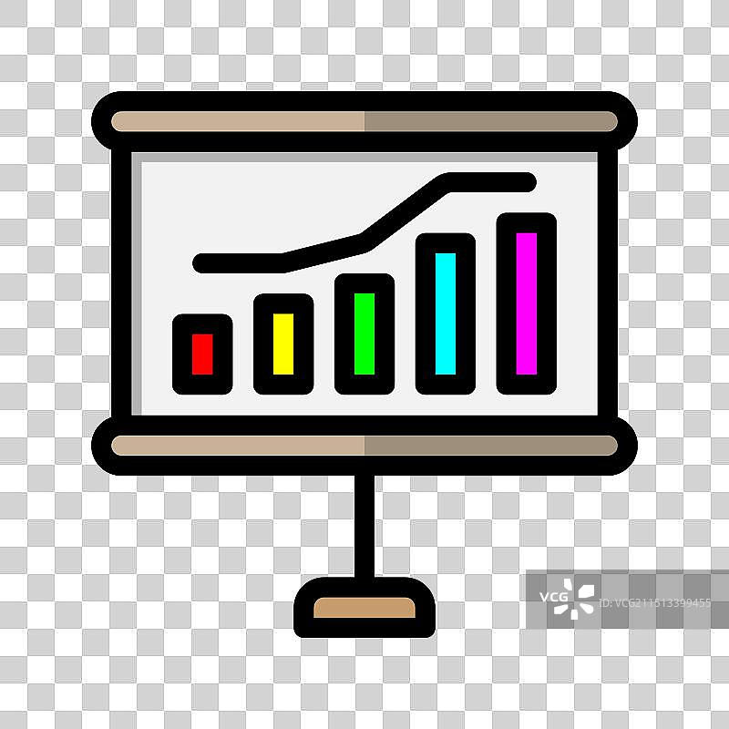 线性图商务信息图标图片素材