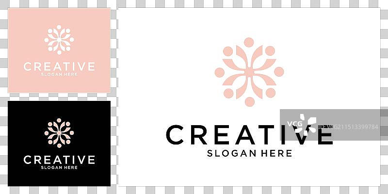 花朵标志设计模板图片素材