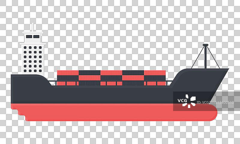 物流集装箱货轮图片素材