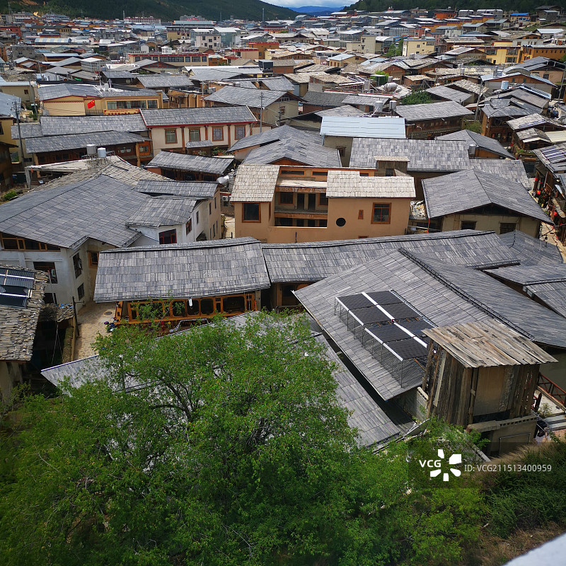 迪庆香格里拉独克宗古城图片素材