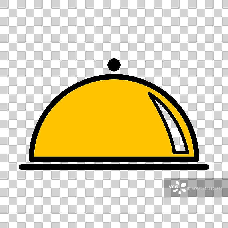 服务员托盘菜肴菜单餐厅网页图标图片素材