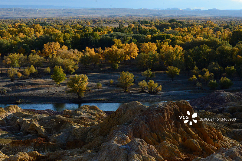 克拉玛依河景区图片素材