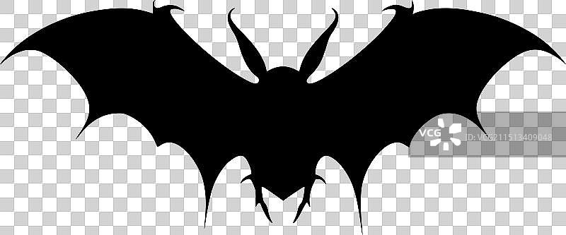 蝙蝠 - 极简扁平风logo图片素材